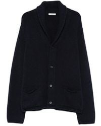 The Row - Waffle Knit Shawl Collar Cardigan Cotton Sweater - Lyst