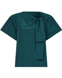 Weekend by Maxmara - Blouse Wkdrecente Dark Taffeta Polyester Shirt - Lyst