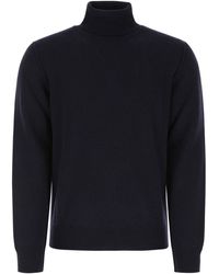 Maison Margiela - Dark Blue Cashmere Sweater - Lyst