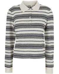 FRAME - Long Sleeve Polo - Lyst