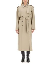 Isabel Marant - Double-breasted Belted Coat - Lyst