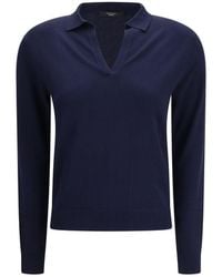 Max Mara - Blue Viscose Sweatshirt - Lyst