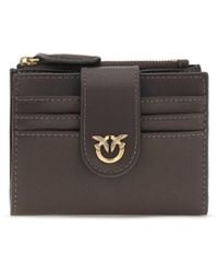 Pinko - Wallet With Logo Calf Leather Bos Taurus - Lyst