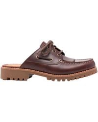 Timberland - Leather Lug Sole Mule Loafer - Lyst