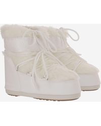 Moon Boot - Ankle Boots Icon Low Faux Fur Modacrylic - Lyst