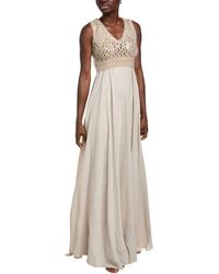 Brunello Cucinelli - Wool Blend Maxi Dress - Lyst