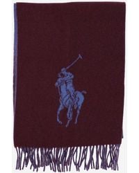 Polo Ralph Lauren - Wool Blend Scarf With Logo - Lyst
