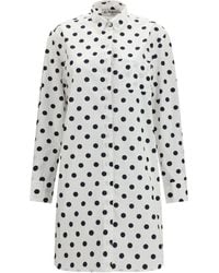 Fiorucci - Polka-Dot Midi Shirt Dress Cotton - Lyst