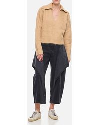 Loulou de Saison - Alpaca Wool Cropped Sweater - Lyst