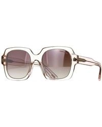 Tom Ford - Sunglasses Square Full Rim, Shiny Frame And Mirror Gradient Lens Ft066072Z - Lyst