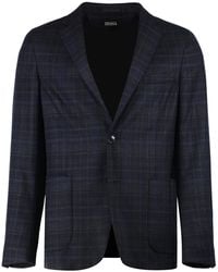 ZEGNA - Single-Breasted Two-Button Jacket - Lyst