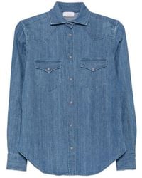 Mazzarelli - Cotton Long-Sleeve Shirt - Lyst