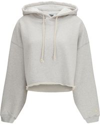 Golden Goose - Star Cropped Hoodie Cotton Sweatshirts - Lyst