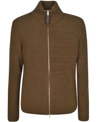 Maison Margiela Zip Sweater in Black for Men | Lyst