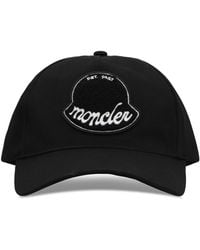 Moncler - Baseball Cap With Logo Cotton Hat - Lyst