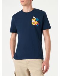 Mc2 Saint Barth - T-Shirt With Captain Duck Print Crypto Puppets Special Edition - Lyst