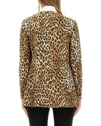 Moschino - Jacket With Animal Pattern Viscose - Lyst