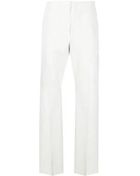 Ferragamo - High-Waisted Straight-Leg Trousers - Lyst