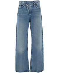 Agolde - Jeans Asymmetrical Wide-Leg Denim - Lyst