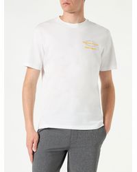 Mc2 Saint Barth - Cotton T-Shirt With Magnum Marine Saint Barth Print - Lyst