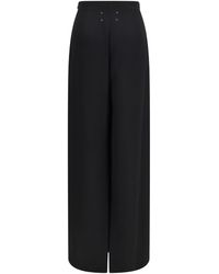 Maison Margiela - Long Skirt With Back Slit Fleece Wool Ovis Aries Pant - Lyst