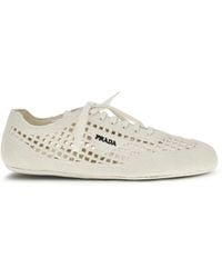 Prada - Crochet Sneakers - Lyst
