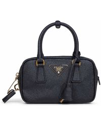Prada - Top-Handle Shoulder Bag Saffiano Leather Calf Handbags - Lyst