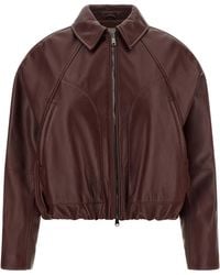 Brunello Cucinelli - Calfskin Leather Jacket Clothing - Lyst