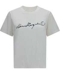 MM6 by Maison Margiela - White Cotton T - Lyst