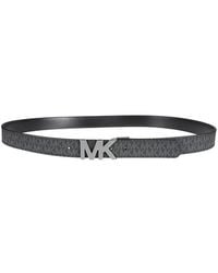 Michael Kors - Reversible Logo Buckle Belt - Lyst