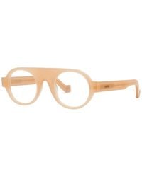 Loewe - Eyeglasses Round Full Rim, Light Frame And Clear Demo Lenses Lens Lw50009I072 - Lyst