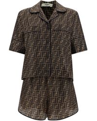 Fendi Pyjamas Clothing in Brown Lyst UK