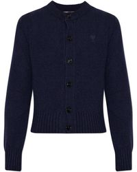 Ami Paris - Cashmere Cardigan - Lyst