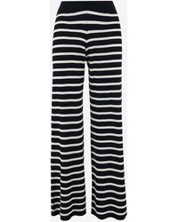 Wild Cashmere - Viscose Blend Pants With Striped Pattern - Lyst