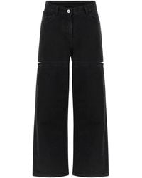 The Attico - Garment-Dyed Cotton Denim Jeans - Lyst