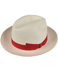 Borsalino - Bow Detail Woven Hat - Lyst