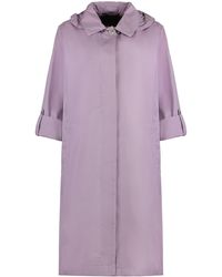 Moorer - Isadora Techno Fabric Trench Coat - Lyst