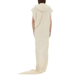 Rick Owens - Long Dress With Hood Cotton - Lyst