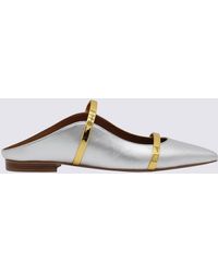 Malone Souliers - Silver And Gold-tone Leathher Maureen Flat Shoes - Lyst