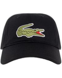Lacoste - Logo-embroidered Curved Peak Baseball Cap - Lyst