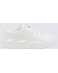 Ganni - Faux Leather Sporty Sneakers - Lyst