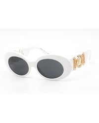 Versace - Versace 0Ve4426Bu Oval Frame Sunglasses - Lyst