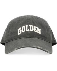 Golden Goose GGDB Embroidered Logo Baseball Cap in Black for Men