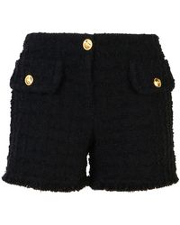 Versace - Bouclé Tweed Shorts - Lyst