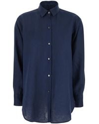 Le Plain - Shirt With Classic Collar And Long Sleeves - Lyst