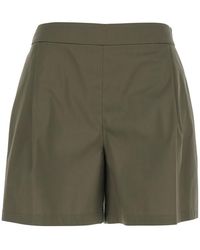 Le Plain - Shorts With Semi-Elasticated Waist And Side Closure - Lyst