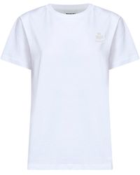 Isabel Marant - Cotton Jersey Aby Logo T-Shirt <Br - Lyst