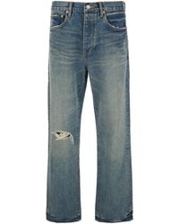 Purple Brand - Hadley Vintage Jeans With Ripped Detail On The Front And Logo Patch On The Rear - Lyst