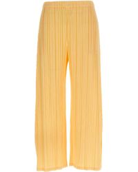 Pleats Please Issey Miyake - Polyester Casual Pants - Lyst