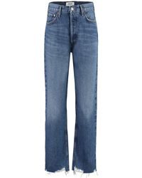 Agolde - 5-pocket Straight-leg Jeans - Lyst